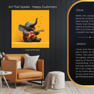 Elephant Music Jam Session Art