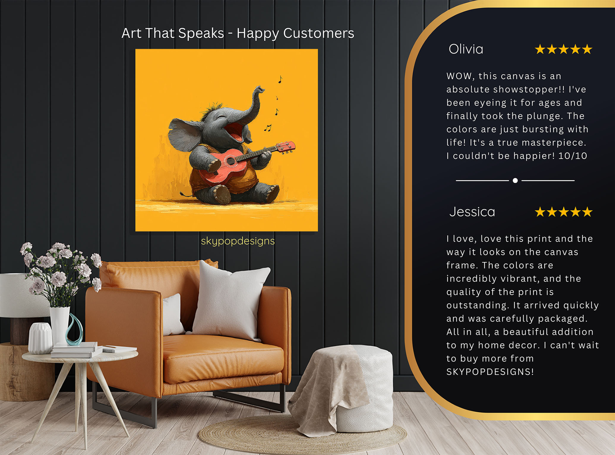 8.jpg Elephant Music Jam Session Art