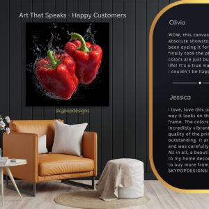 Red Pepper Splash Art