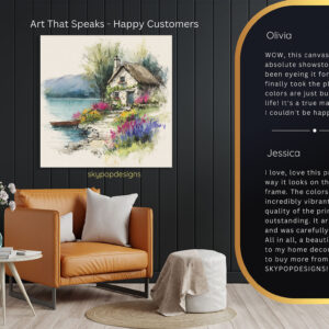 Lakeside Cottage Blooms Art