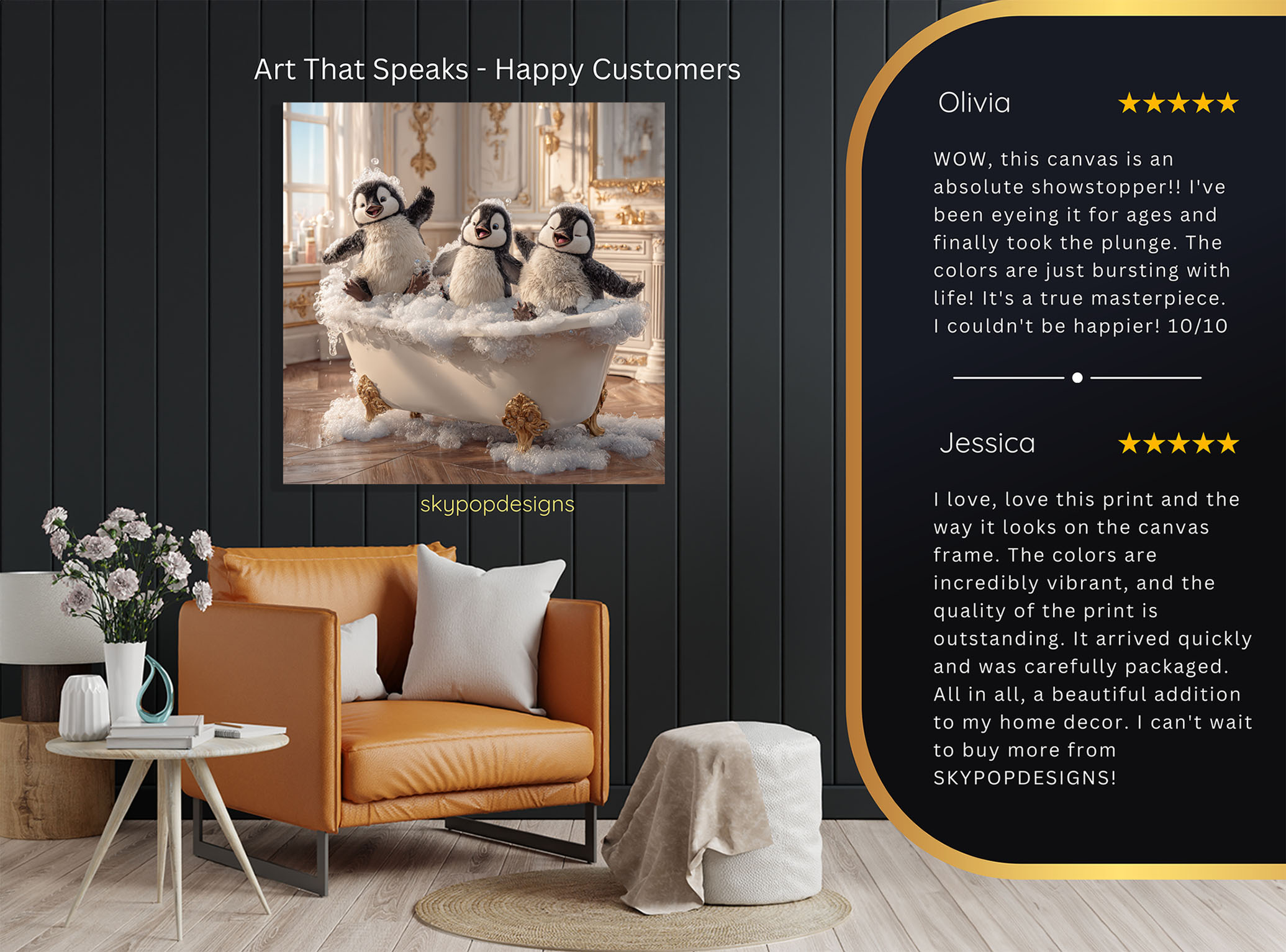 8.jpg Penguin Bubble Bath Art