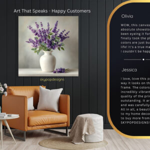 Lavender Bouquet Art