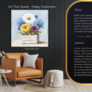 Rustic Blooms Flower Box Art