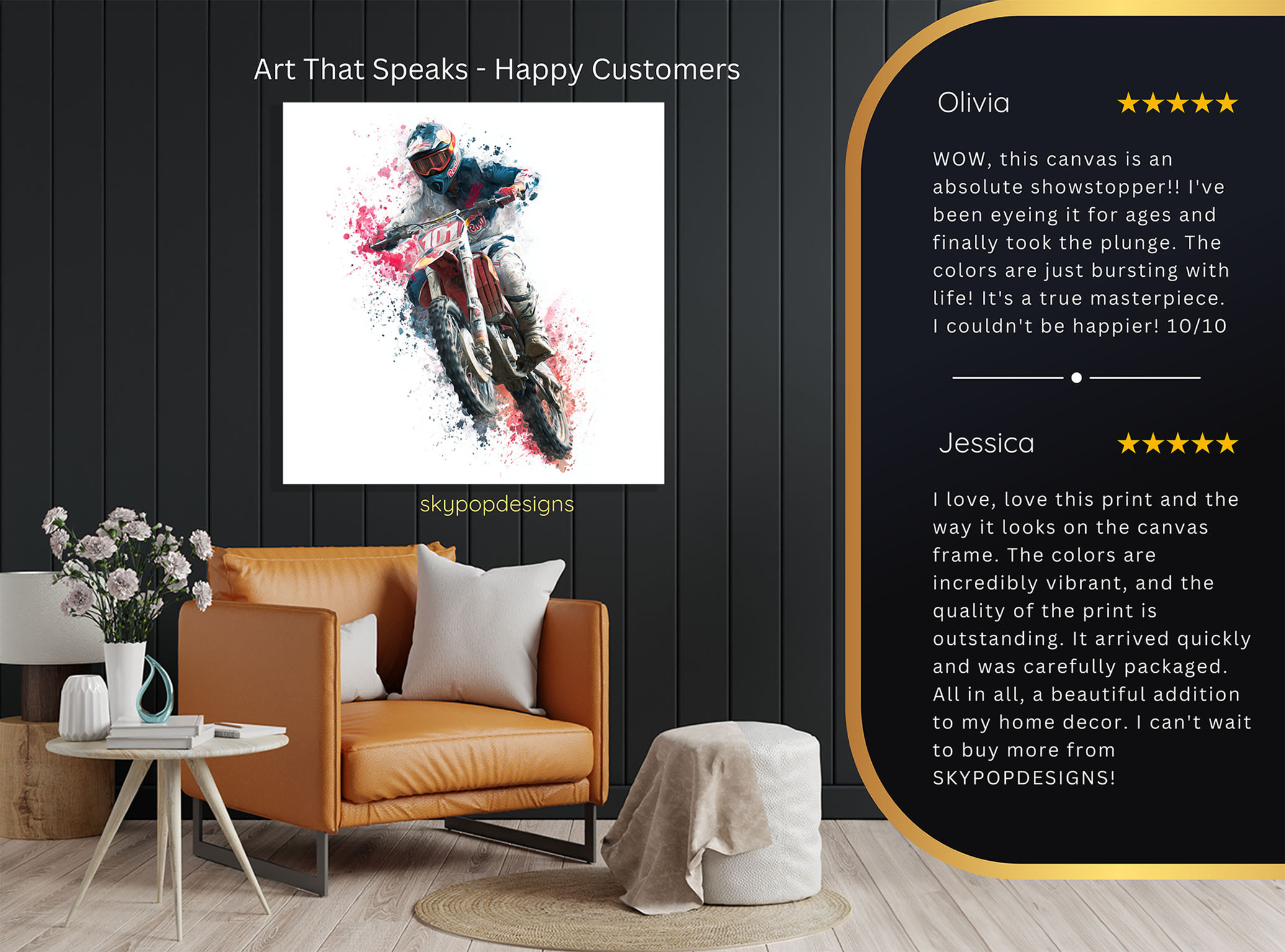 8.jpg Motocross Racer Art