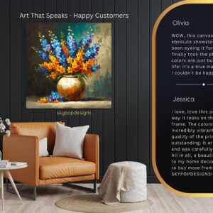 Vibrant Petals In Vase Art