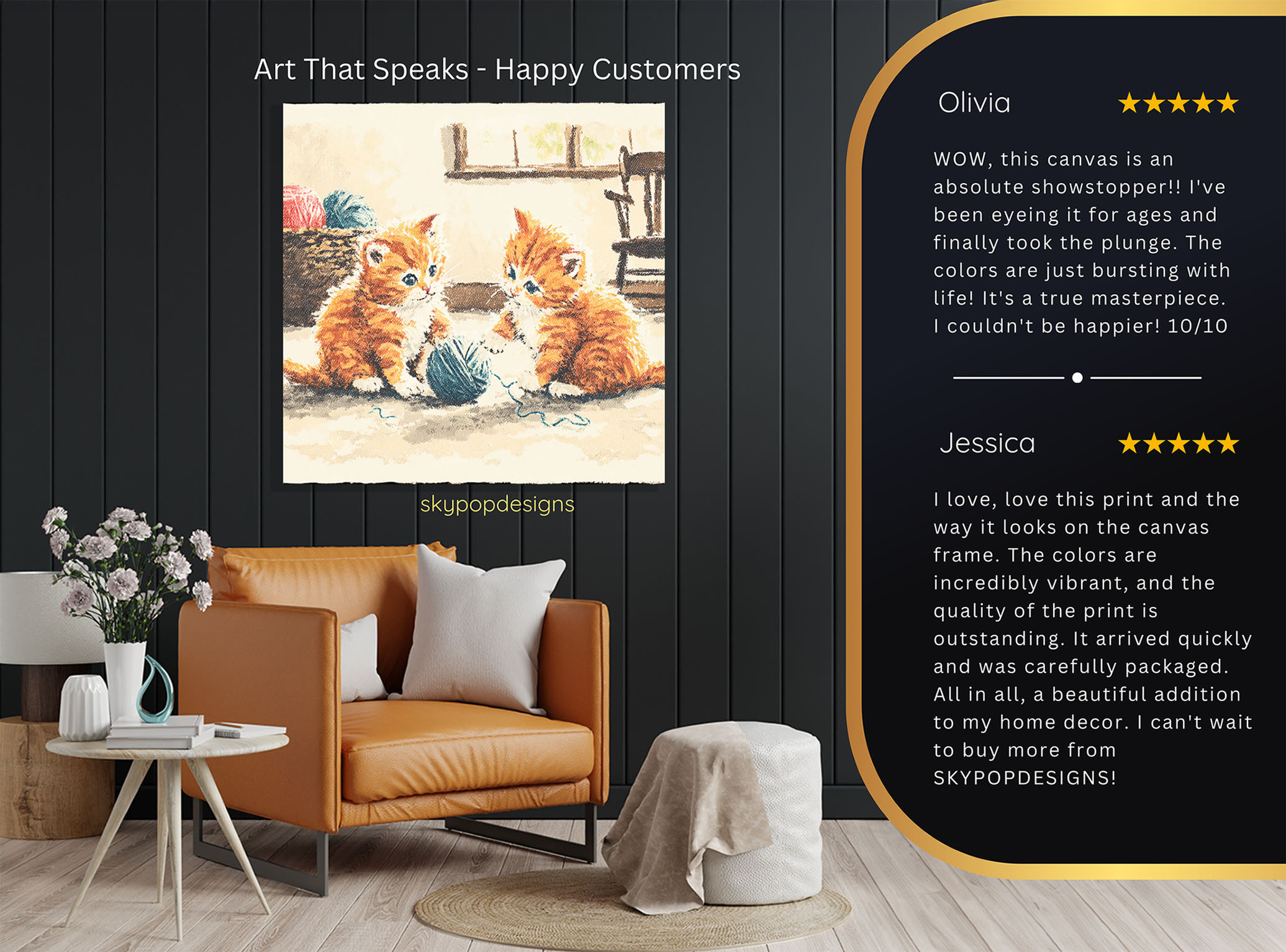 8.jpg Kitten Playing with Yarn Art