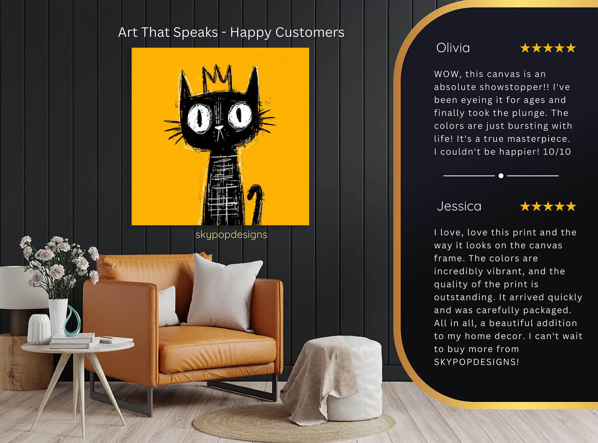 8.jpg Royal Black Cat Art