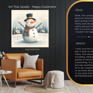 Snowman Winter Wonderland Art