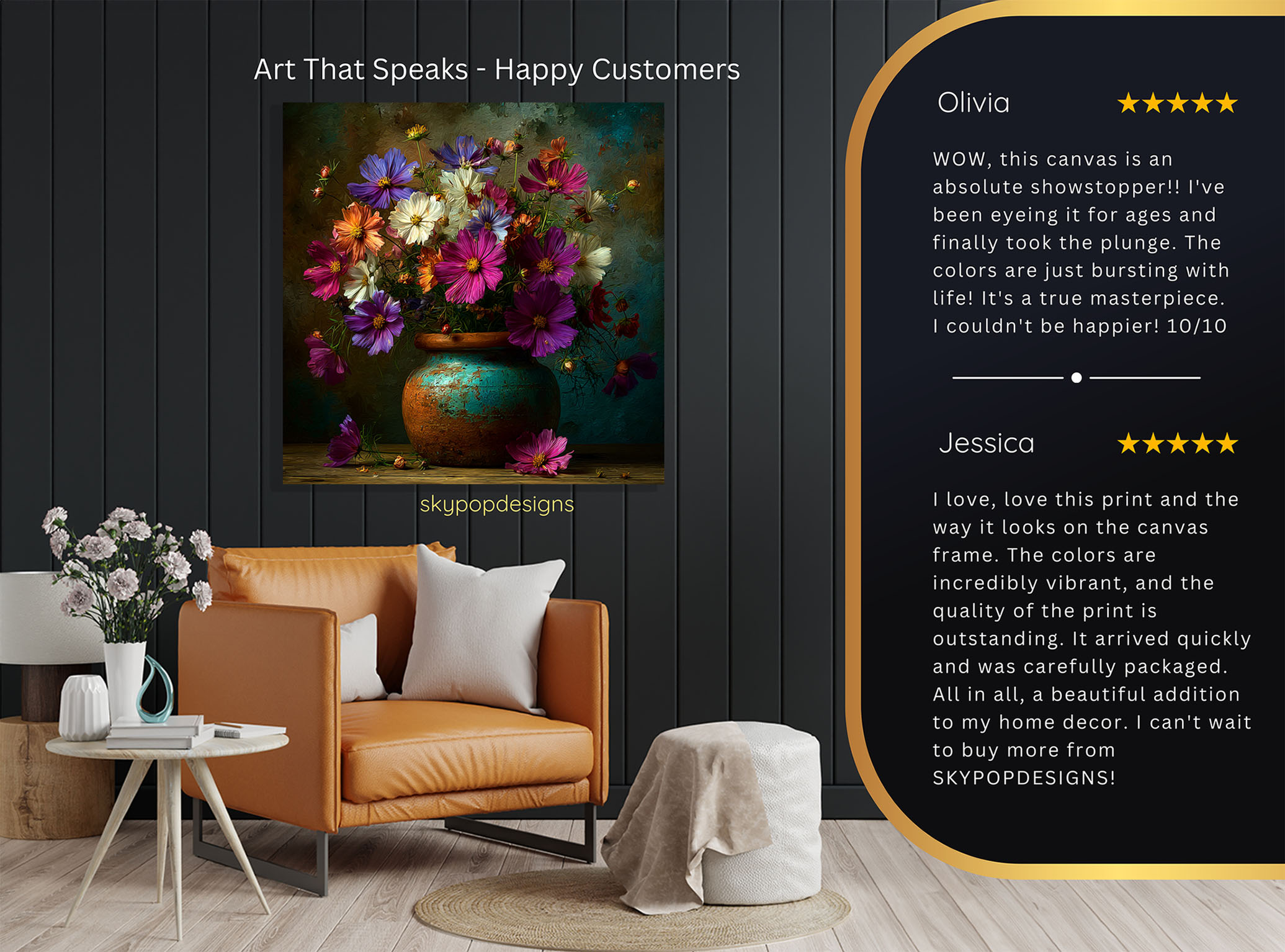 8.jpg Cosmos Flower Vase Art