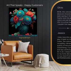 Exotic Bloom Vase Art