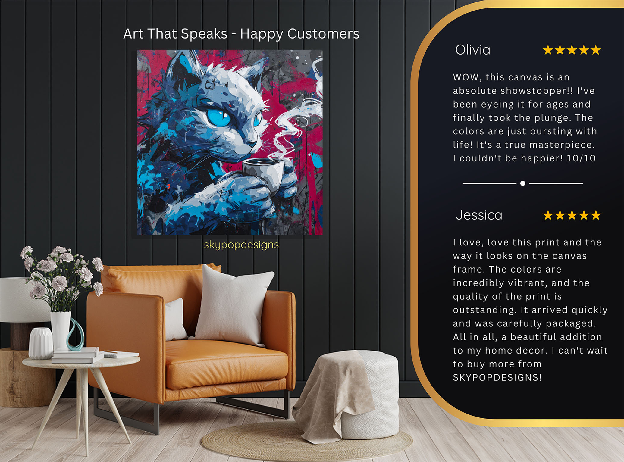 8.jpg Cat Coffee Vibes Art