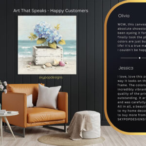 Hydrangea Beach Blooms Art