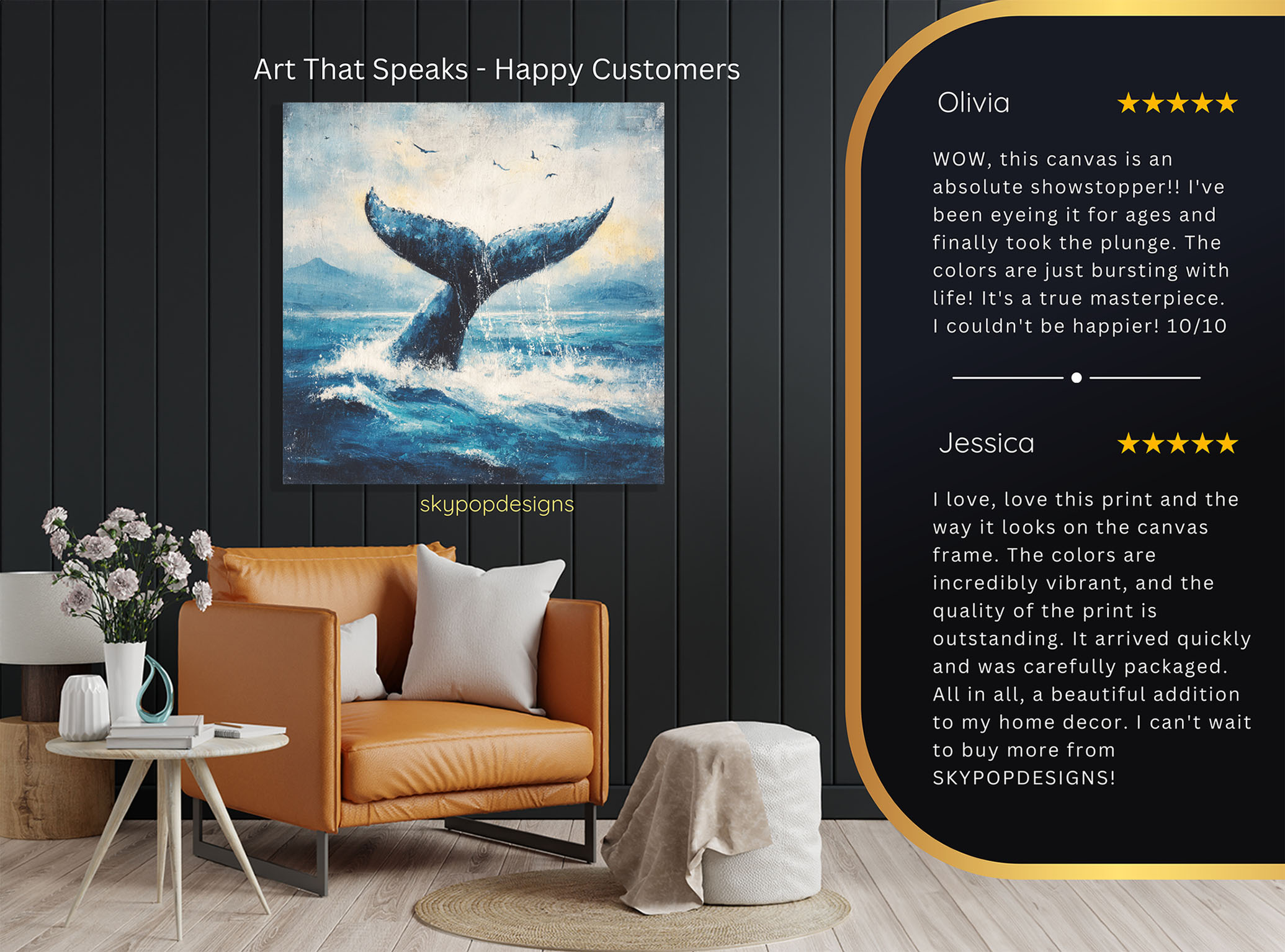 8.jpg Whale Tail Splash Art