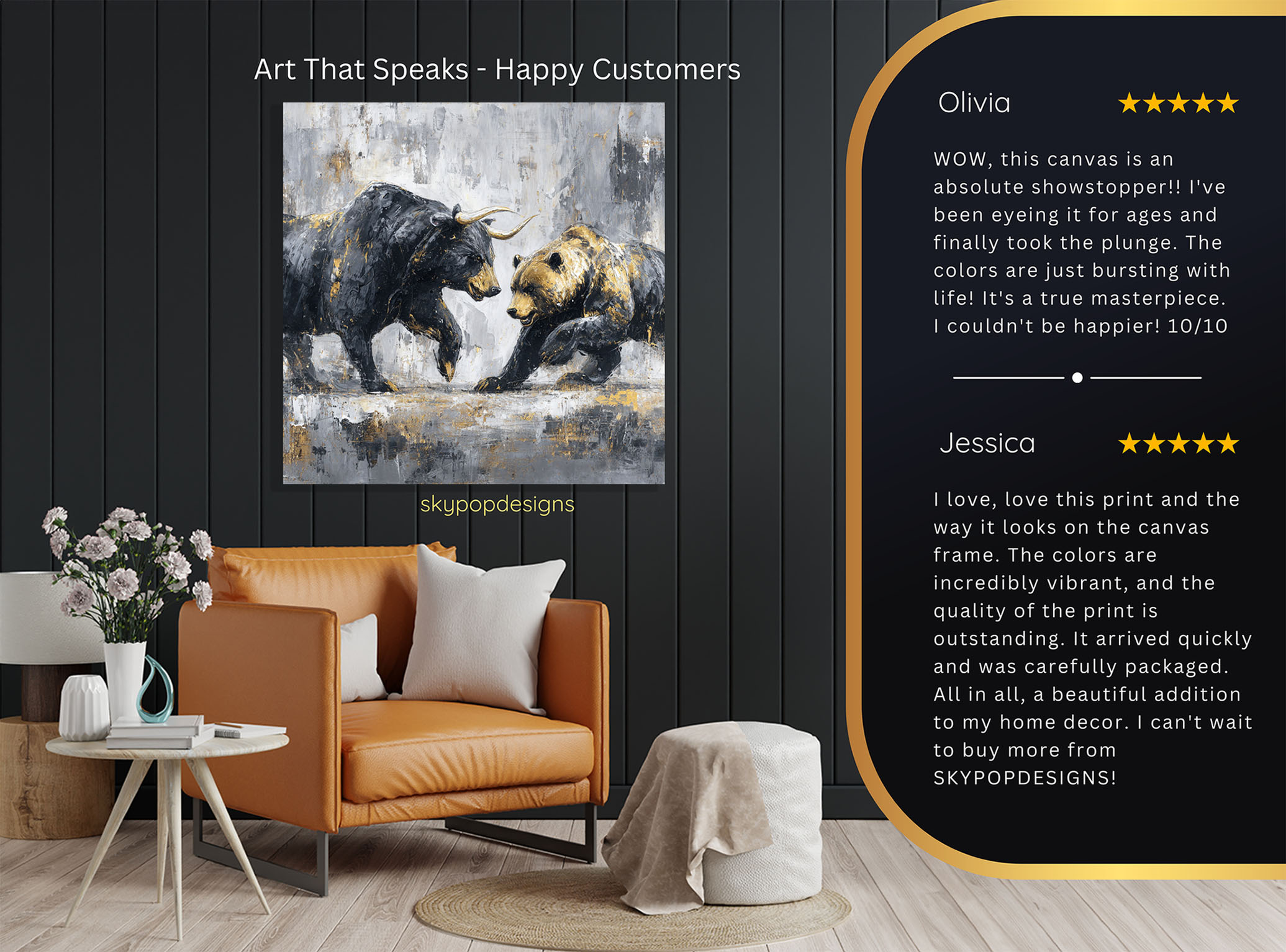 8.jpg Bull and Bear Fight Art