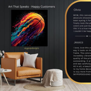 Basketball Explosion Art