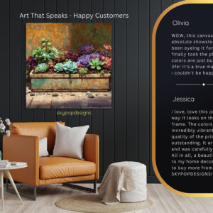 Succulent Garden Planter Art