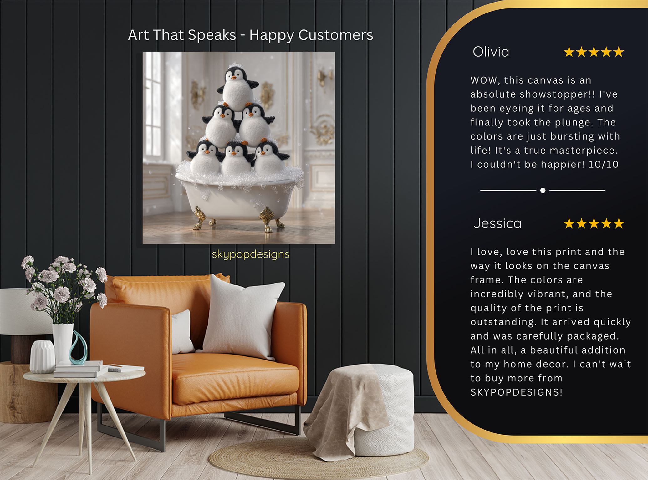 8.jpg Penguin Bubble Bath Art