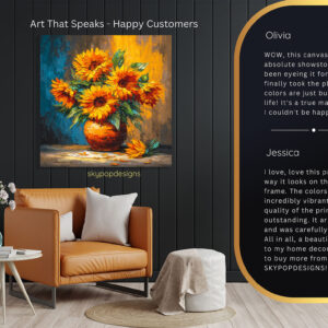 Sunflower Bouquet Art