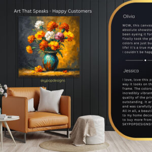 Marigold Bouquet Art