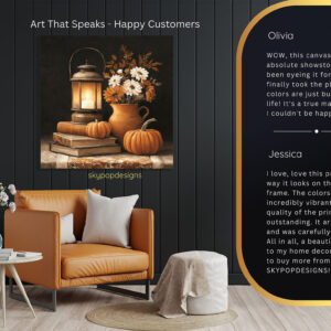 Autumn Lantern Pumpkins Art