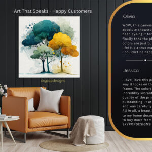 Abstract Tree Canopy Art