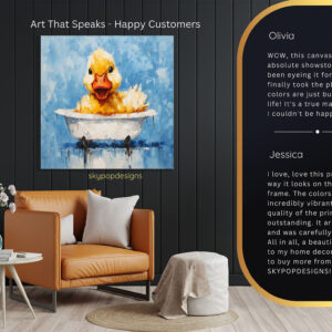 Duckling Bath Time Art