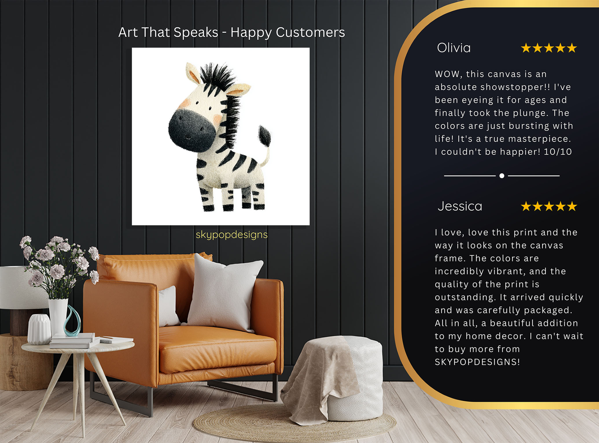 8.jpg Zebra Friendship Art