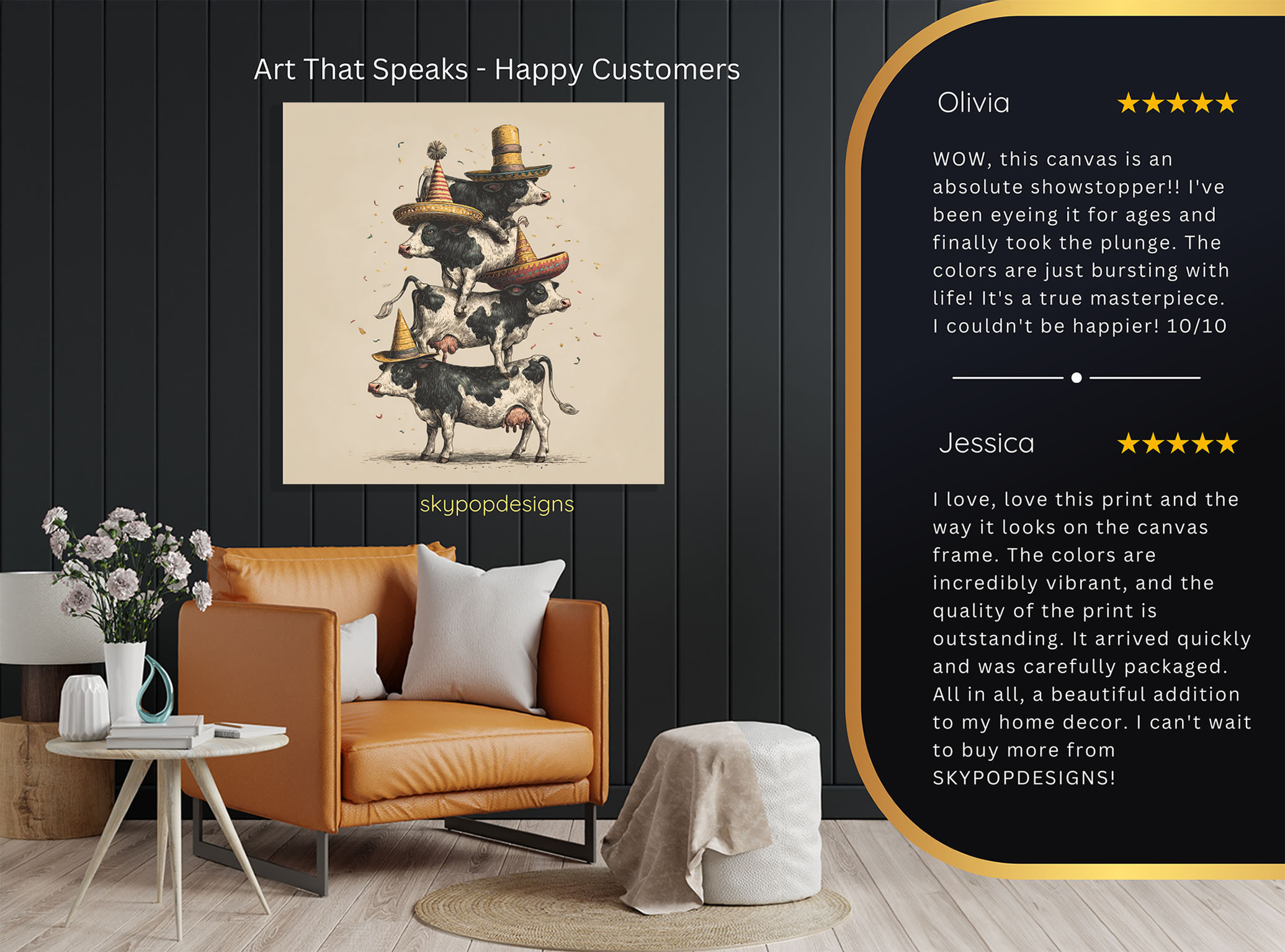 8.jpg Highland Cow Fiesta Art