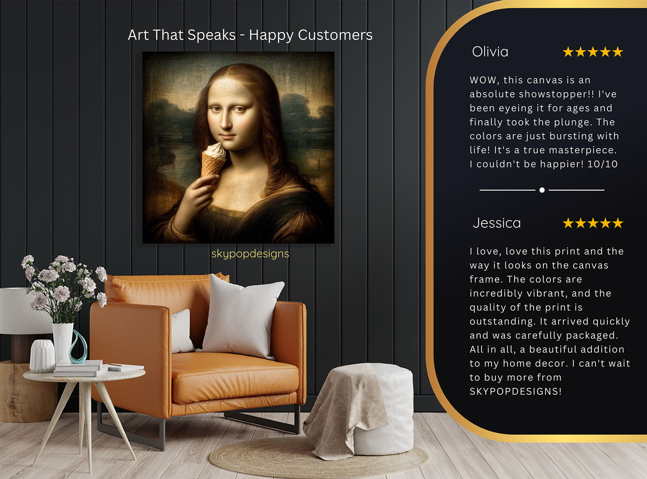 8.jpg Mona Lisa Ice Cream Art