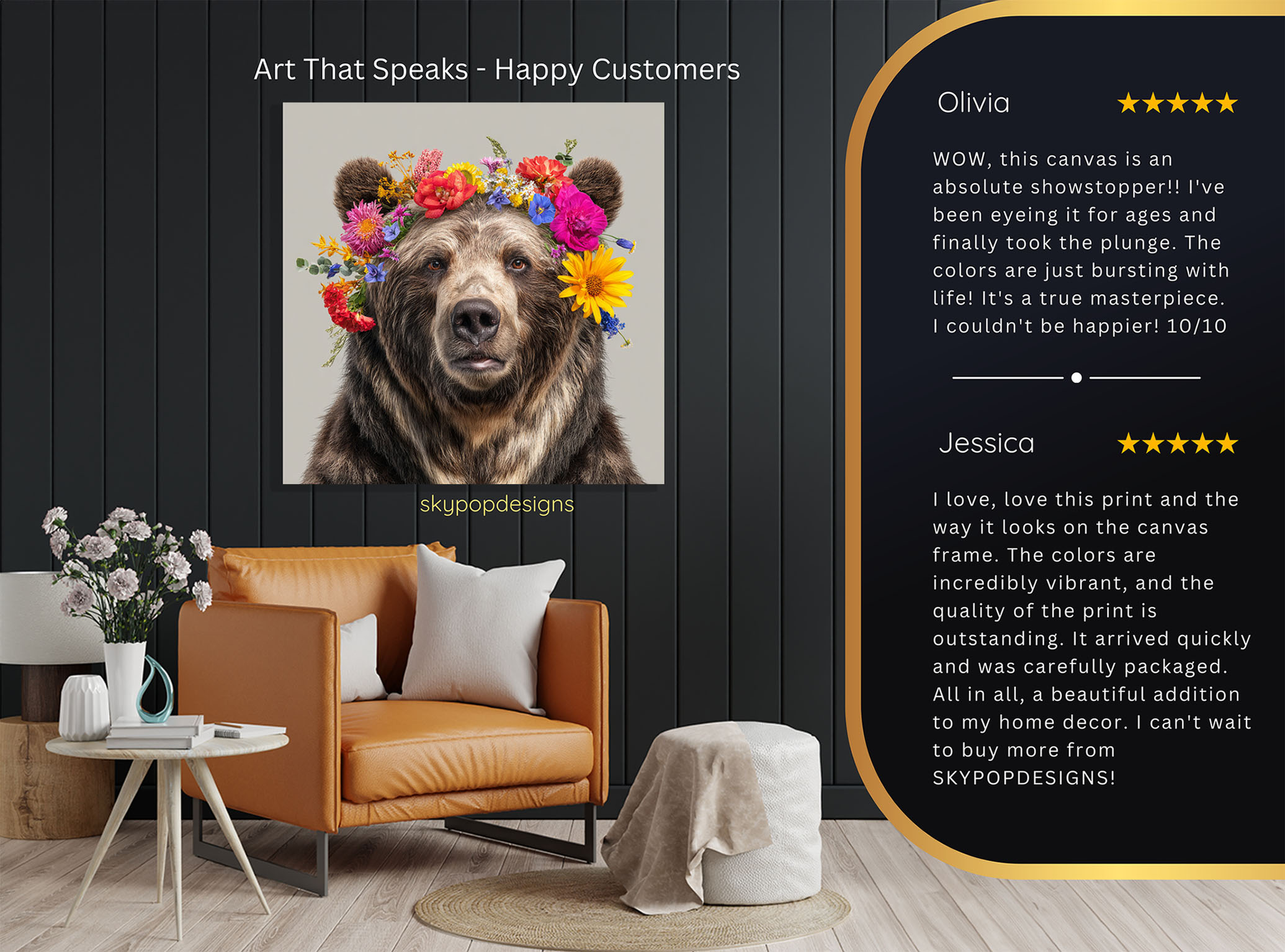 8.jpg Bear Flower Crown Art