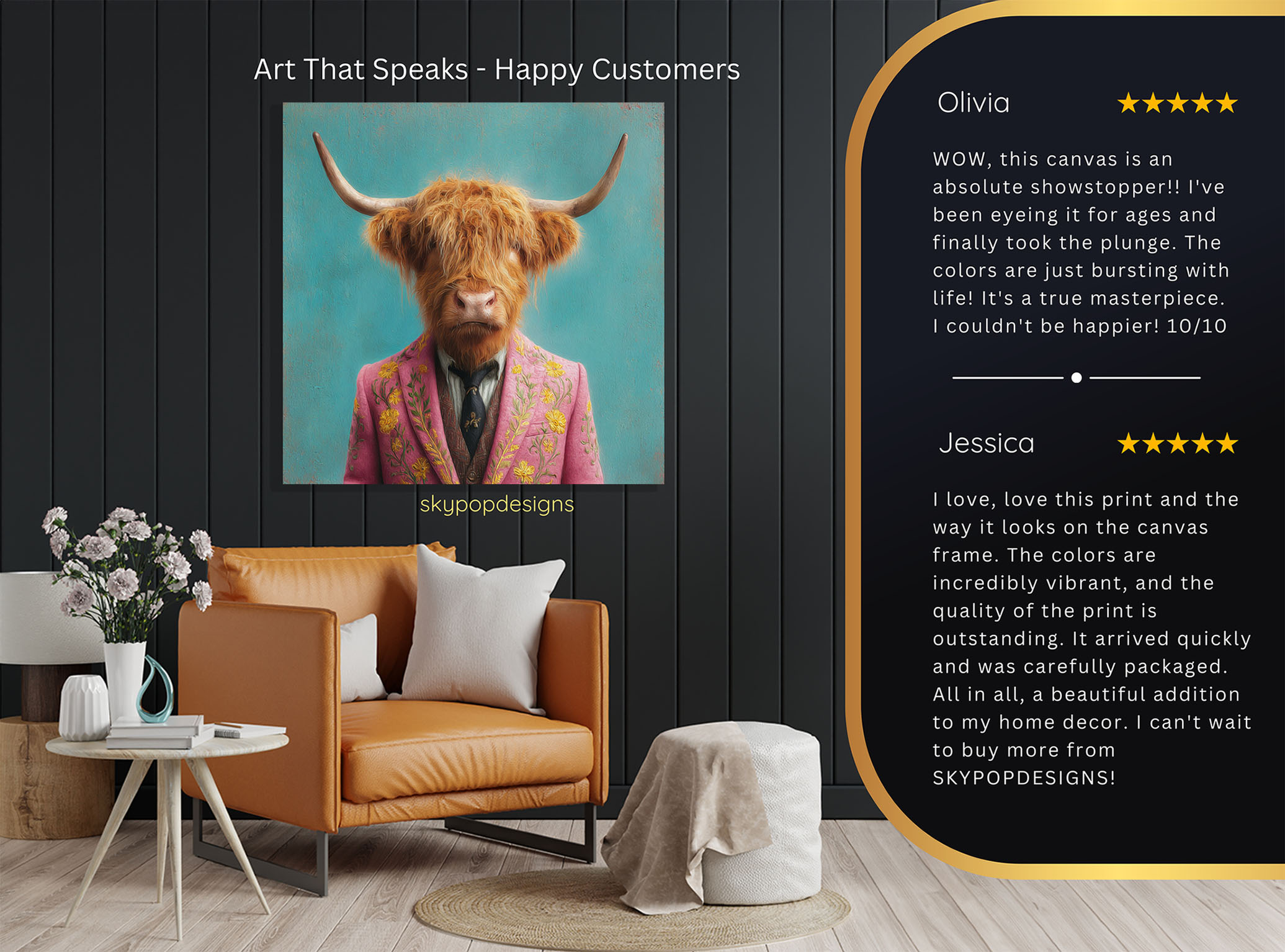 8.jpg Highland Cow Art