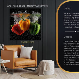 Bell Pepper Splash Art