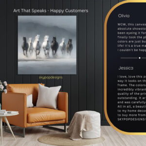 Horse Herd Gallop Art