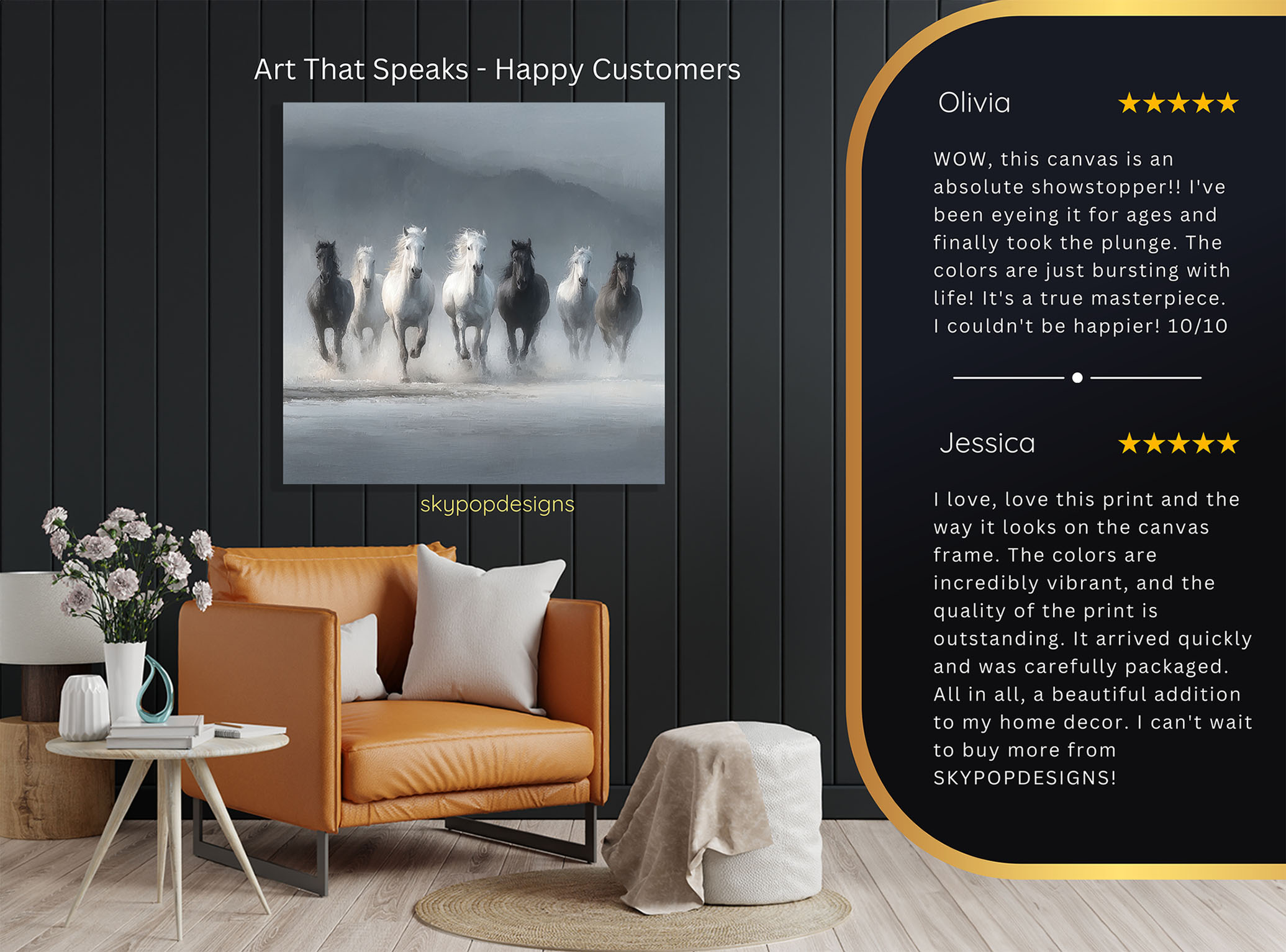 8.jpg Horse Herd Gallop Art