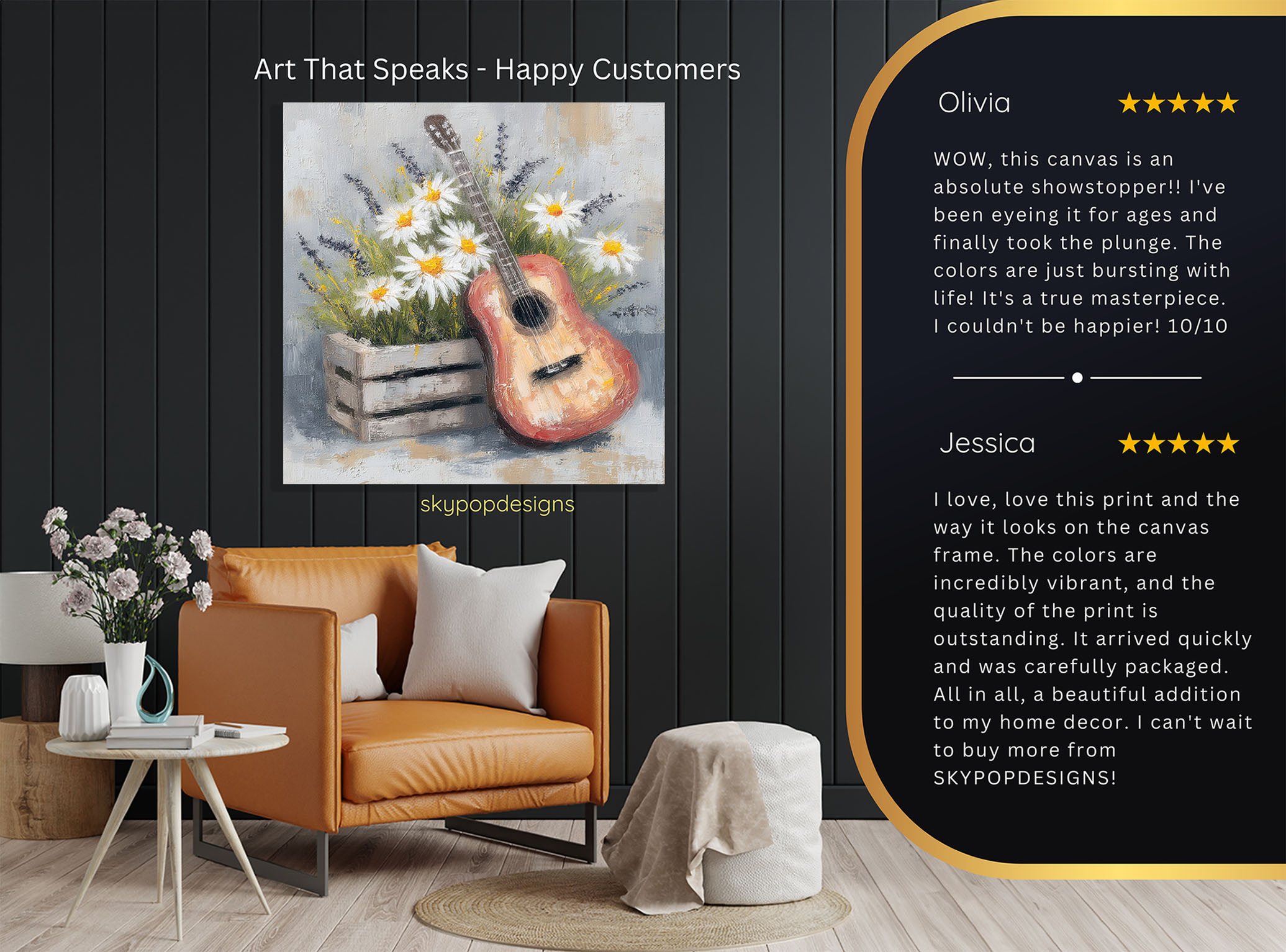 8.jpg Guitar Daisy Art