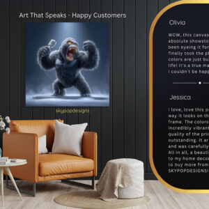 Gorilla Rock and Roll Art