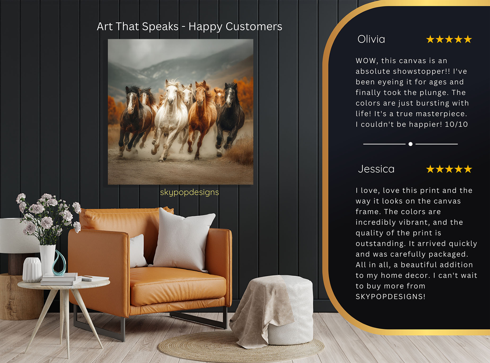 8.jpg Horse Herd Gallop Art