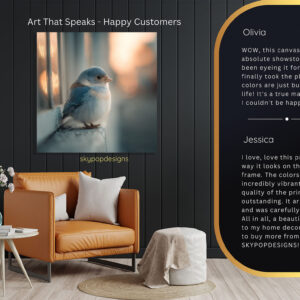 Little Blue Bird Art