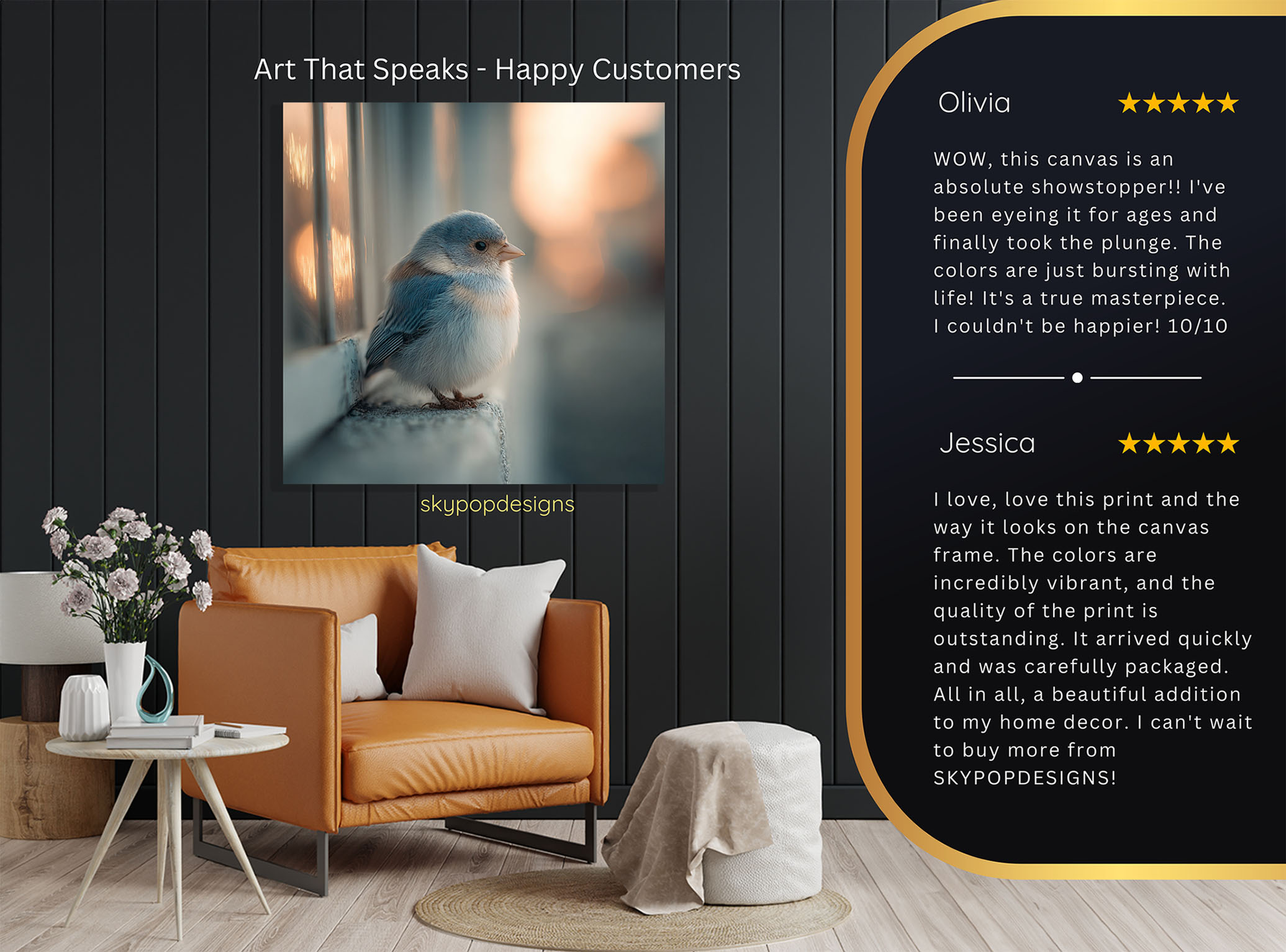 8.jpg Little Blue Bird Art