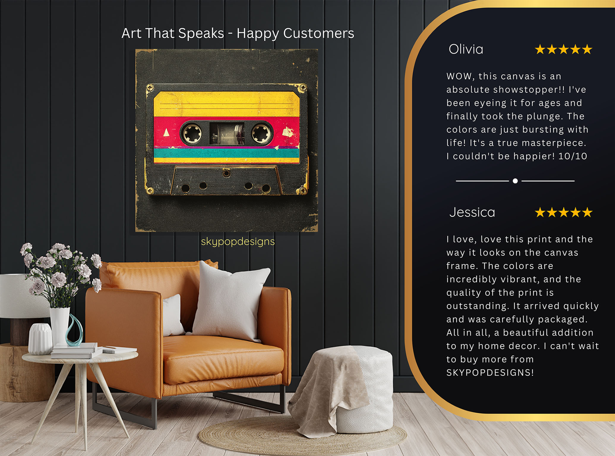 8.jpg Retro Cassette Tape Art