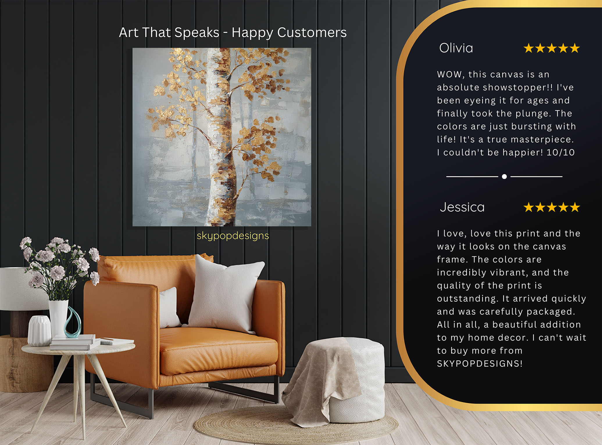 8.jpg Golden Birch Tree Art