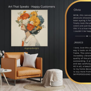 Floral Crown Woman Art