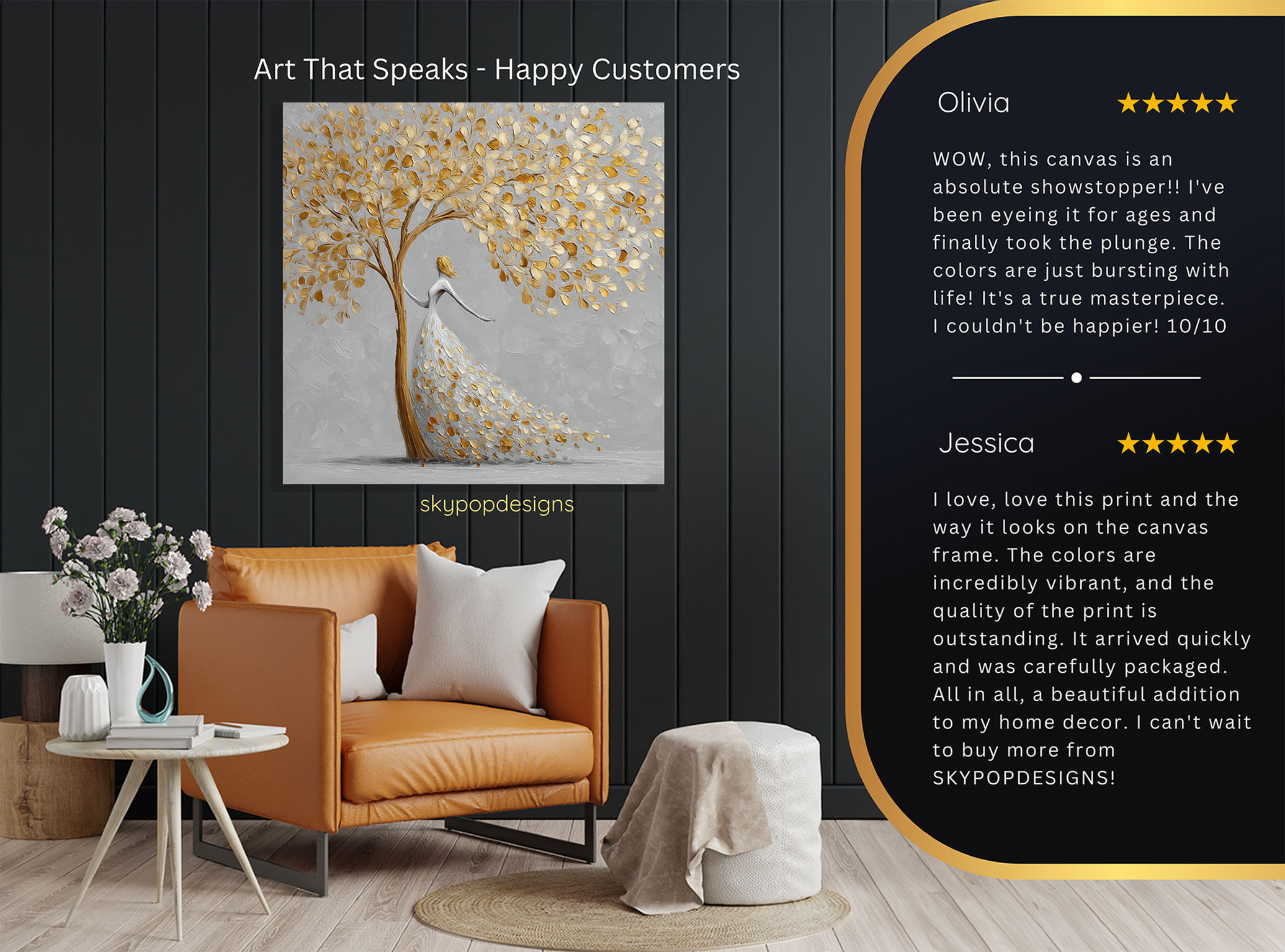 8.jpg Golden Tree Woman Art