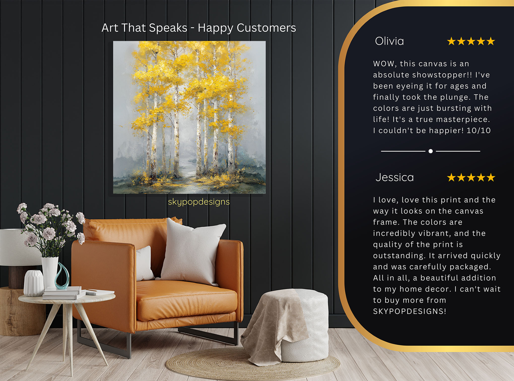 8.jpg Golden Birch Forest Path Art