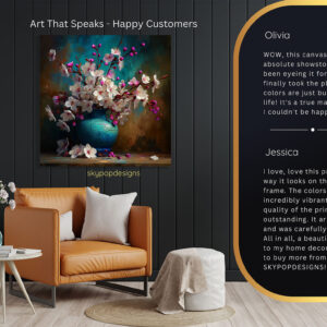 Cherry Blossom Vase Art