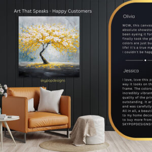 Cherry Blossom Art Canvas or Poster
