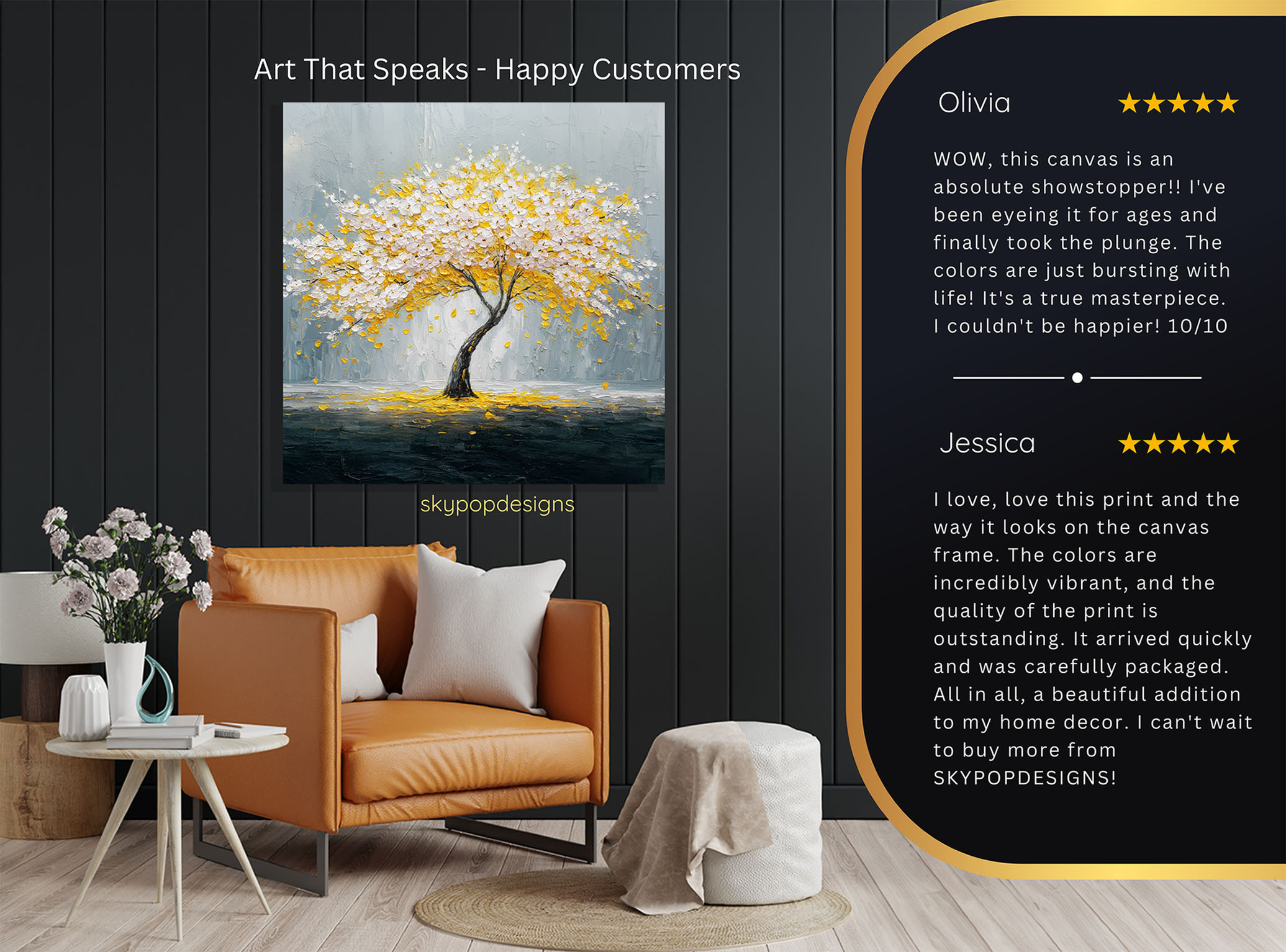 8.jpg Golden Blossom Tree Art