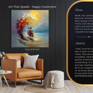 Family Bicycle Ride Art