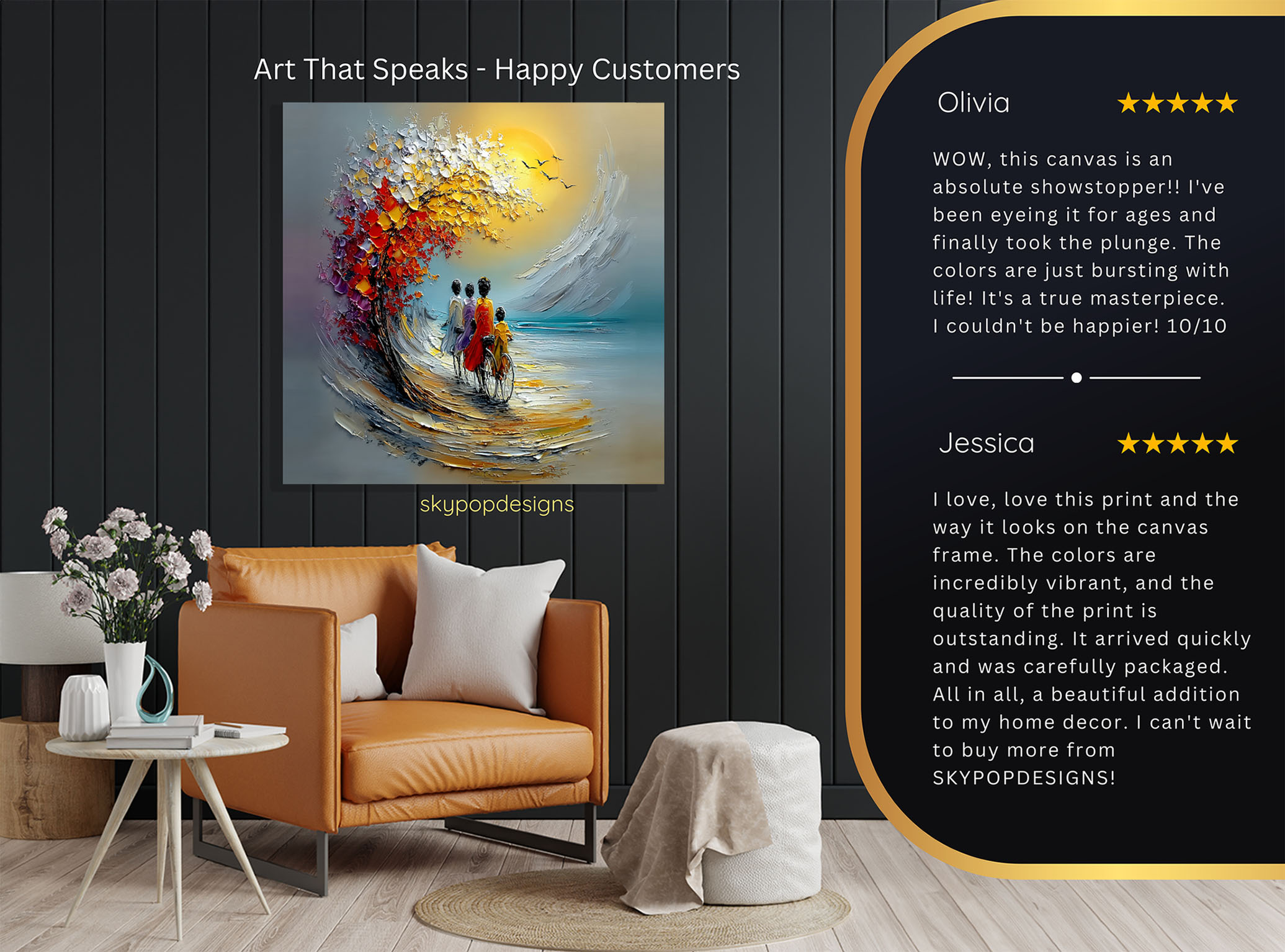 8.jpg Family Bicycle Ride Art