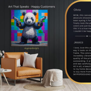 Panda Kung Fu Graffiti Art